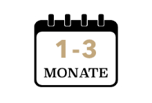 1 bis 3 Monate